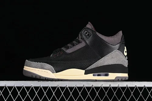 All categories Air Jordan Jordan series basketball shoes Air Jordan 3 A Ma Maniere x Air Jordan 3 Retro "Black" AJ3 Joe 3 joint model FZ4811-001